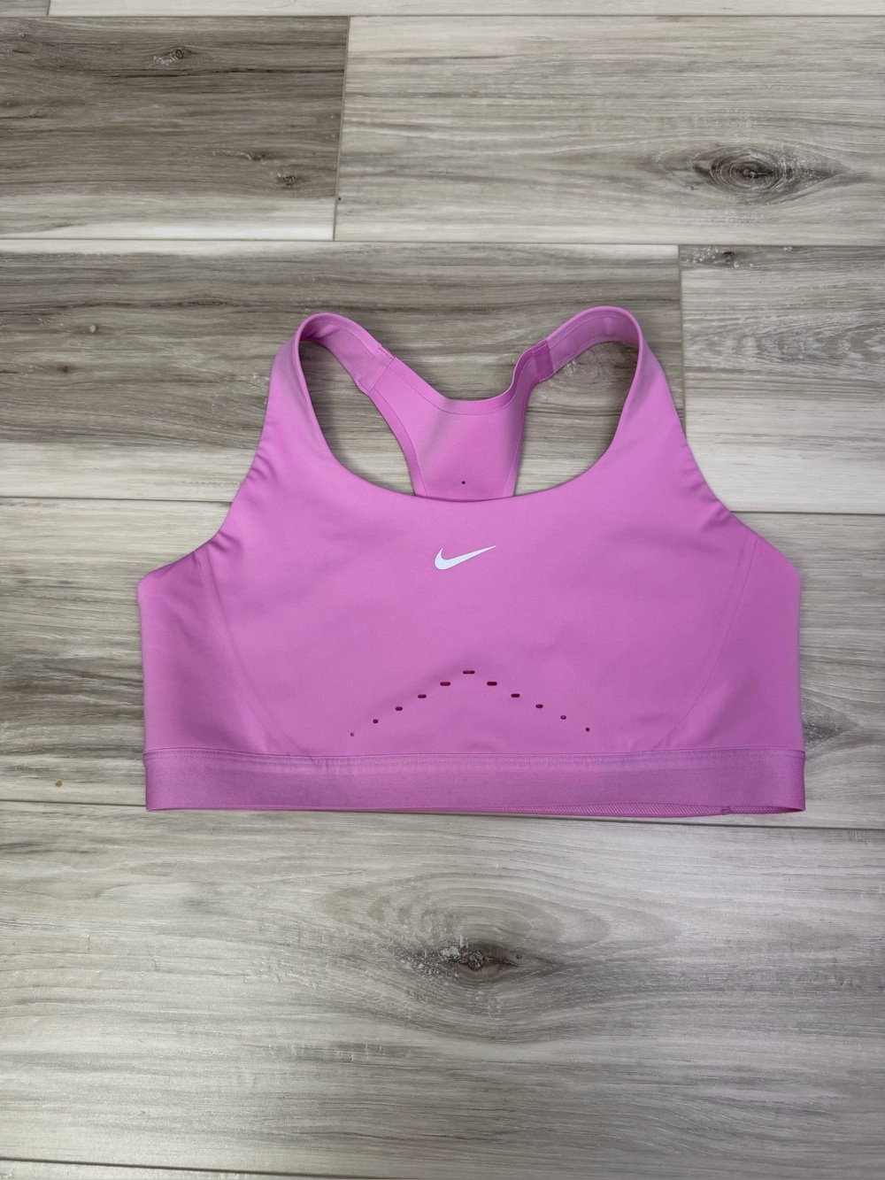Nike Pink Racerback Medium-Support Sports Bra SZ M